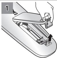 SAMSUNG VCR8950L3B - Instalar as pilhas do commando à distência - 1