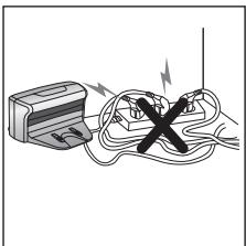 SAMSUNG VCR8950L3B - Steenietmeerderestekkerstogelijkineoncontactdoos. (Laat het snoer Niet open enbloot op de grond liggen.) - 1