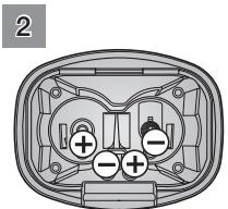 SAMSUNG VCR8950L3B - ■ Mise en place des piles - 2