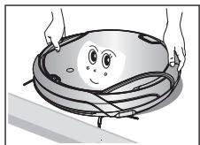 SAMSUNG VCR8950L3B - Le robot aspirateur risque de ne pas pouvoir continuer sa progression s'il est coincide au niveau du seuil de la ported'entrée ou d'une veranda. - 1