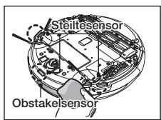 SAMSUNG VCR8950L3B - Verwijder regelmatig vreemde stoffen die zich hebben verzameld op de obstakel- en steiltesensoren. - 1