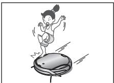 SAMSUNG VCR8950L3B - Haga saber a los miembrós de la familia (u otros residentes) que deben tener cuidado al efectuar la limpieza o cuando utilisen el modo de limpieza programada. - 1