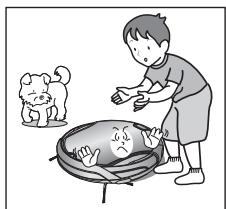 SAMSUNG VCR8950L3B - Si un enfant ou un animal domestique doit rester seul, veilles àmettre le robot aspirateur hors tension. - 1