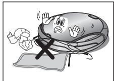 SAMSUNG VCR8950L3B - Enlevez les objets présents sur le sol avant le nettoyage. - 1