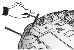 SAMSUNG VCR8950L3B - Voudevez eteindre le bouton de mise sous tension situé sous I'unité principale avant de nettoyer le robot aspirateur. - 3