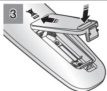 SAMSUNG VCR8950L3B - Instalación de las pilas del mando a distancia - 3
