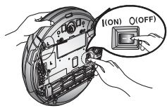 SAMSUNG VCR8950L3B - Deve desligar o interruptor de corrente na parte inferior da unidade principal antes de limpar o robot. - 1