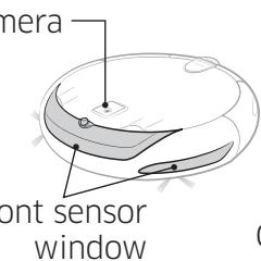 SAMSUNG SR10J502FUD - Cleaning the sensors and the camera - 3