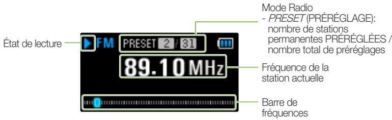 SAMSUNG YP-U7 - Écouter la radio FM - 1