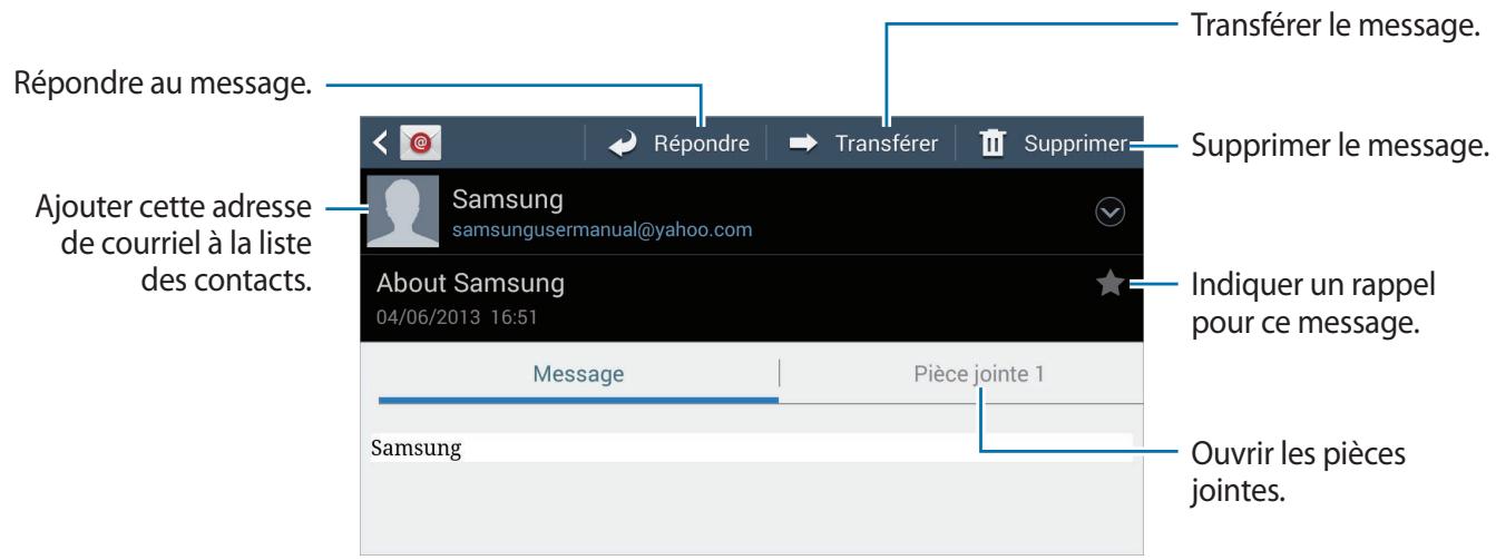 SAMSUNG GALAXY CAMERA 2 EK-GC200 - Consulter un message - 1