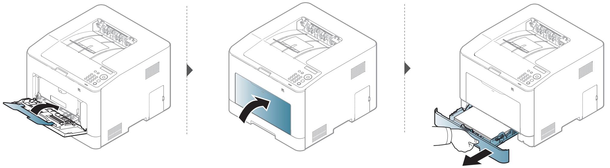SAMSUNG CLP-415NW - Résolution des bourrages papier - 1