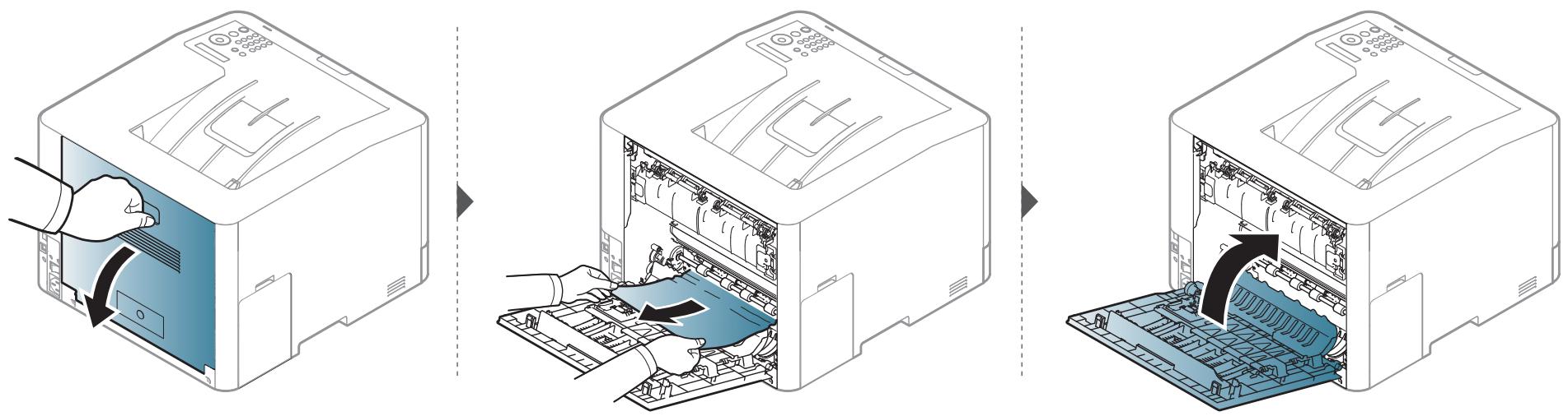 SAMSUNG CLP-415NW - Résolution des bourrages papier - 3