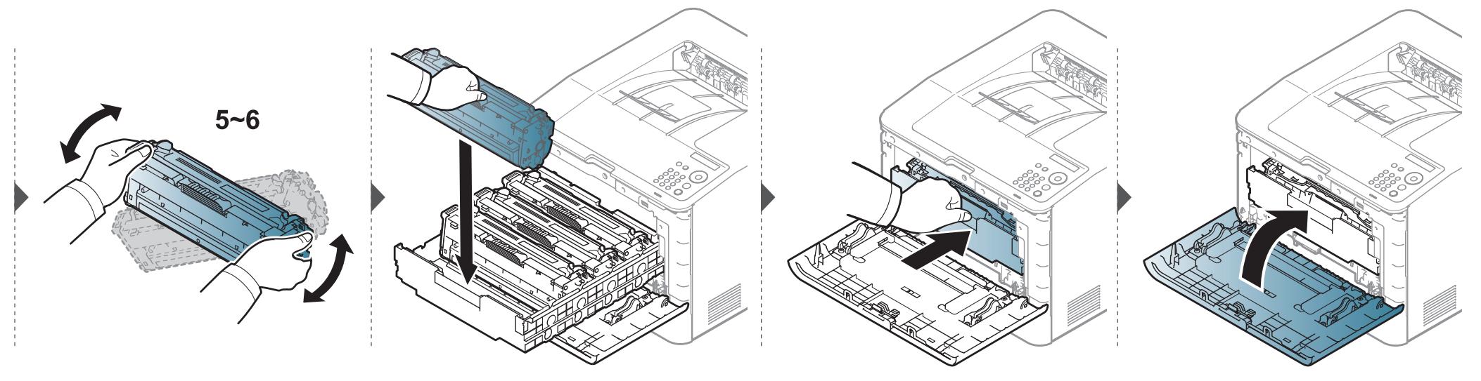 SAMSUNG CLP-415NW - Redistribution du toner - 4