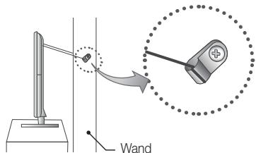 SAMSUNG UE32EH6030 - So verhindern Sie, dass das Fernsehgerät umkipipt - 2