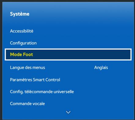 SAMSUNG UE48H6200 - Activation du Mode Foot - 1