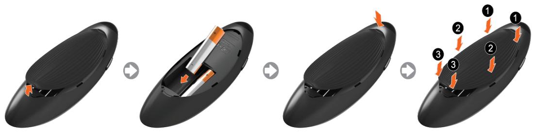 SAMSUNG UE48H6200 - Insertion des piles dans le Samsung Smart Control - 1