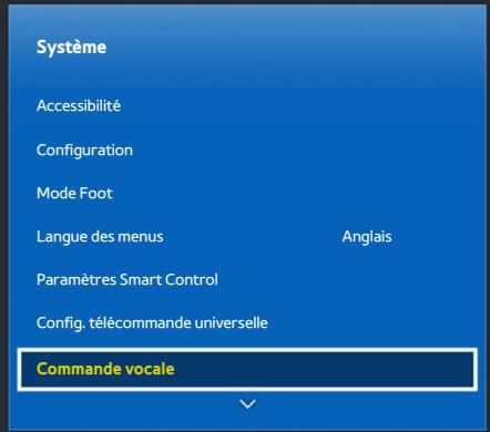 SAMSUNG UE48H6200 - Configuration de la Commande vocale - 1