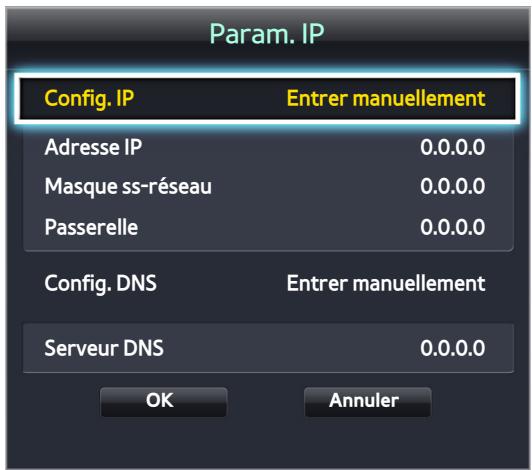 SAMSUNG UE48H6200 - Réseau > Paramètres réseau - 3