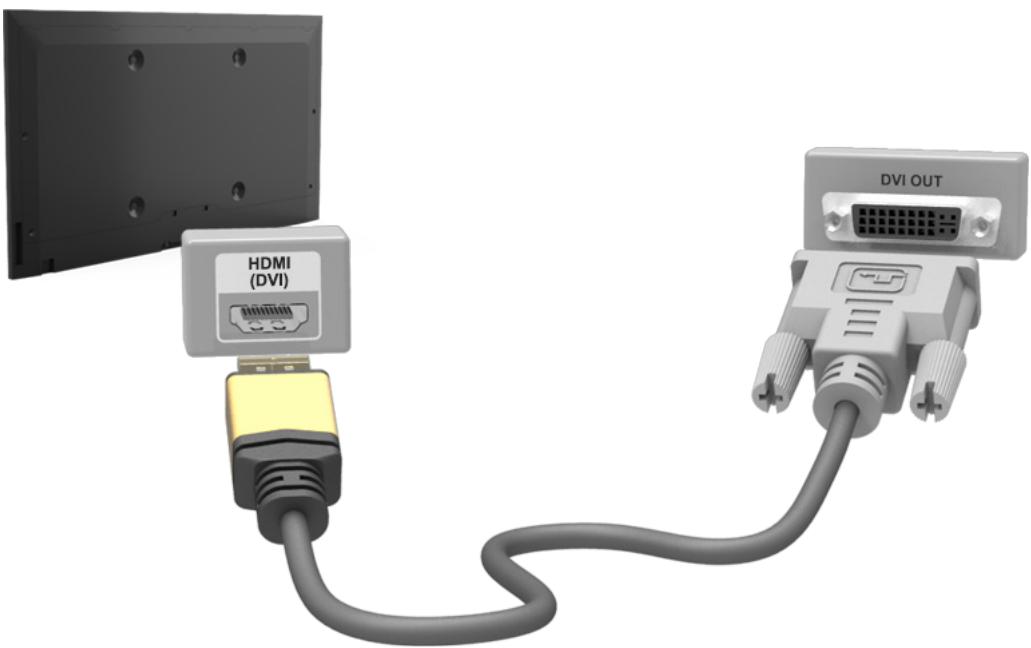 SAMSUNG UE48H6200 - Connexion au port HDMI (DVI) - 2