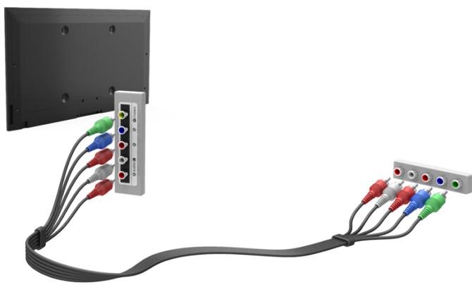 SAMSUNG UE48H6200 - Connexion Composant - 1