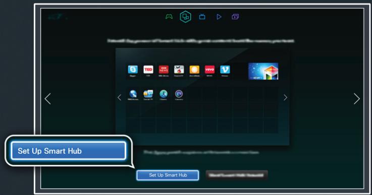 SAMSUNG UE48H6400 - Setting up Smart Hub - 1