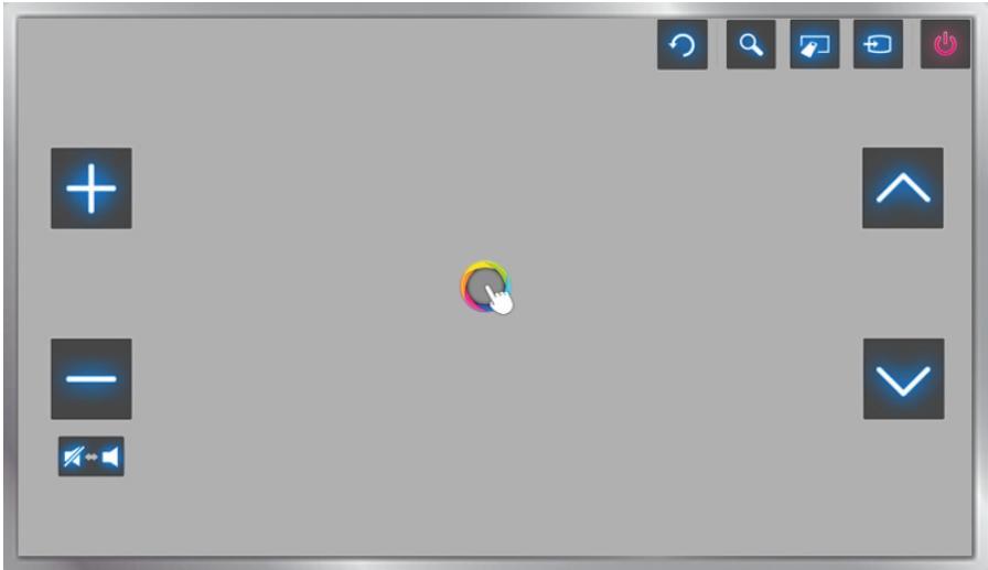 SAMSUNG UE48H6400 - Motion Control Layout on the Smart Hub Screen - 1