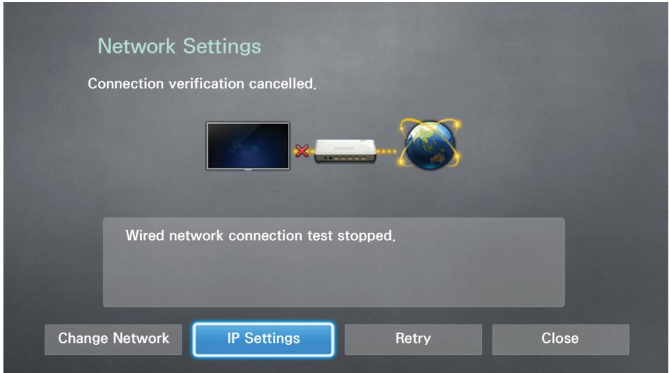 SAMSUNG UE48H6400 - Network > Network Settings - 2