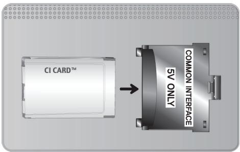 SAMSUNG UE48H6400 - To connect the CI CARD Adapter, follow these steps: - 2