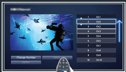 SAMSUNG UE48H6400 - Change the channel number or name - 3