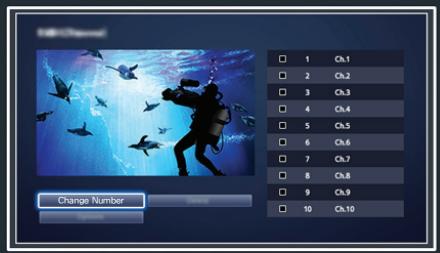 SAMSUNG UE48H6400 - Change the channel number or name - 1