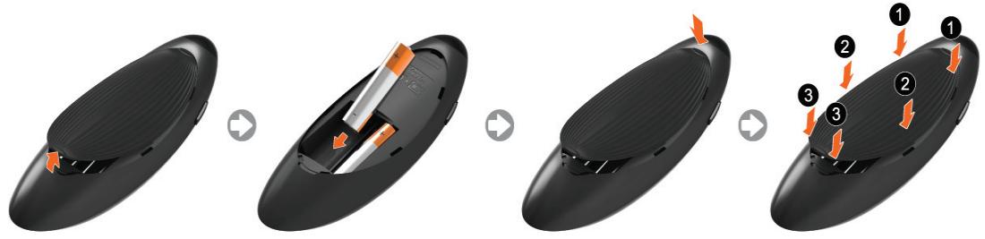 SAMSUNG UE48H6400 - Inserting Batteries into Samsung Smart Control - 1