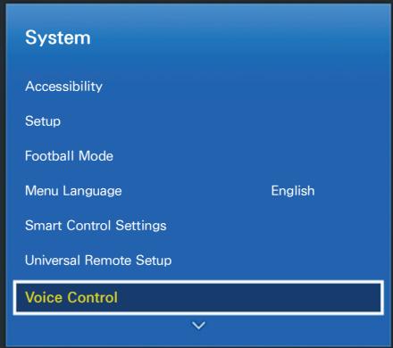 SAMSUNG UE50H6400 - Setting up Voice Control - 1