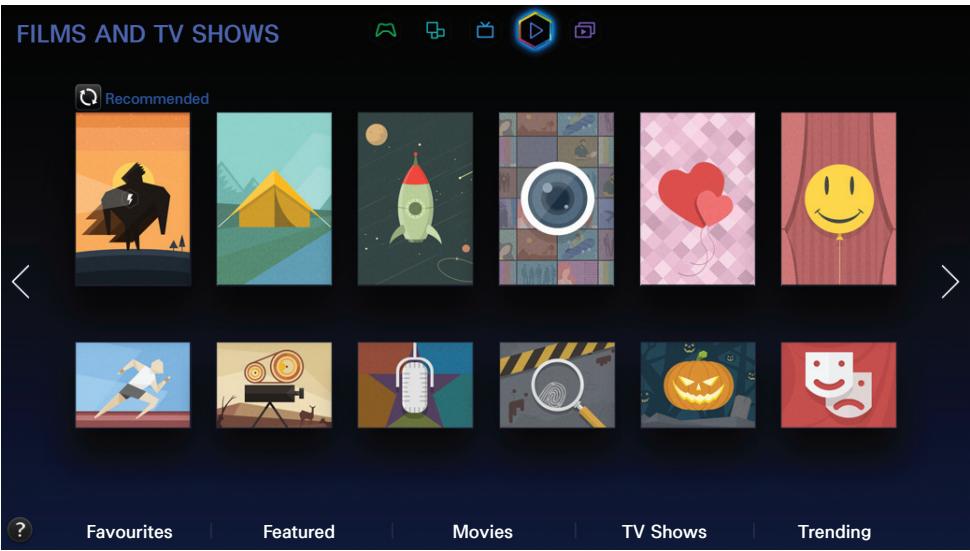 SAMSUNG UE50H6400 - Using FILMS AND TV SHOWS Panel - 1