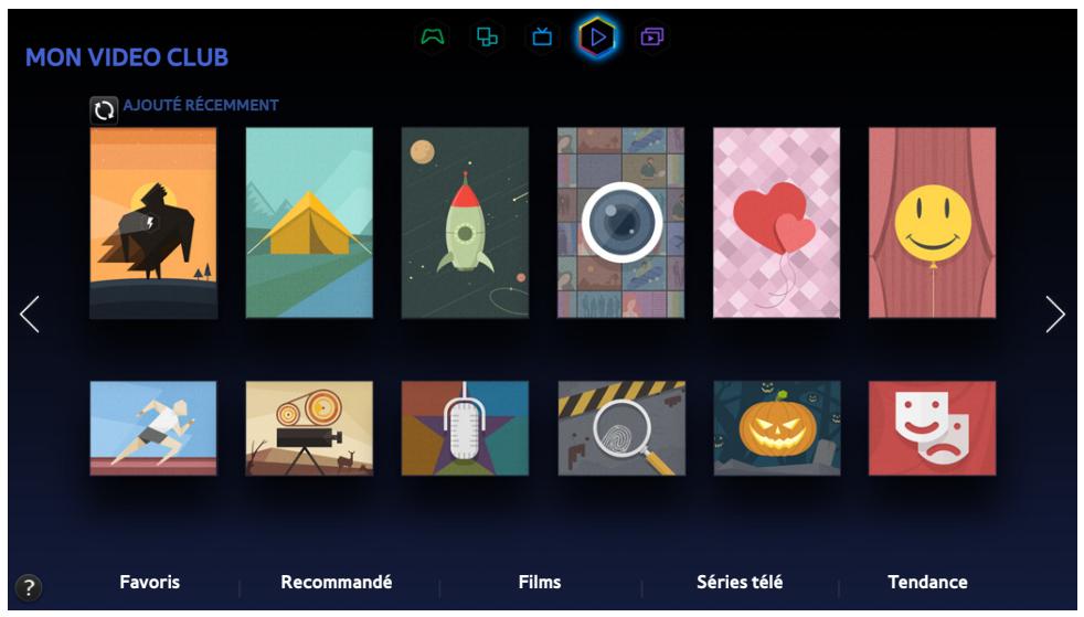 SAMSUNG UE55HU8500 - Utilisation du panneau Mon Video Club - 1