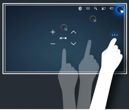 SAMSUNG UE55HU8500 - Utilisation de la commande par mouvement - 3