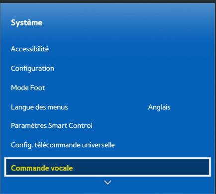 SAMSUNG UE55HU8500 - Configuration de la commande vocale - 1