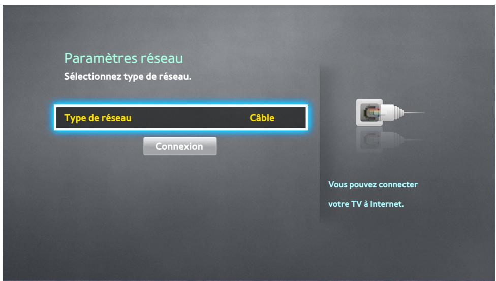 SAMSUNG UE55HU8500 - Réseau > Paramètres réseau - 1