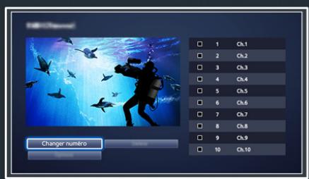 SAMSUNG UE55HU8500 - Modification du numéro ou du nom d'une chaîne - 1