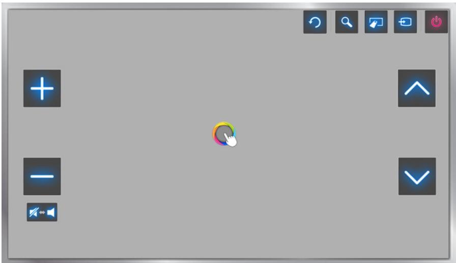 SAMSUNG UE55HU8500 - Présentation de commande par mouvement sur l'écran du Smart Hub - 1