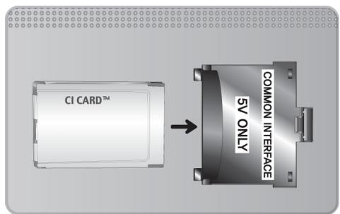 SAMSUNG UE55JU7500 - Connexion de la carte Cl ou Cl+ - 1