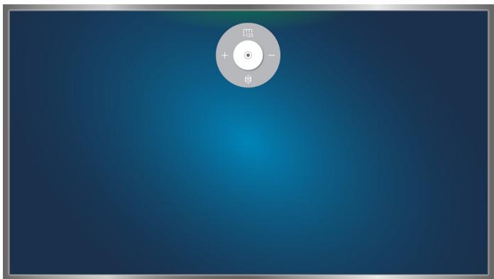 SAMSUNG UE55JU7500 - Affichage de l'icone de commande de direction alors que vous ne regardez aucune émission - 1