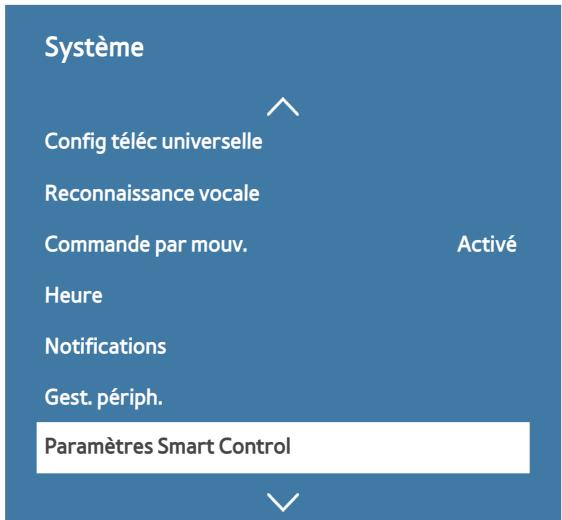 SAMSUNG UE55JU7500 - Configuration du Samsung Smart Control - 1