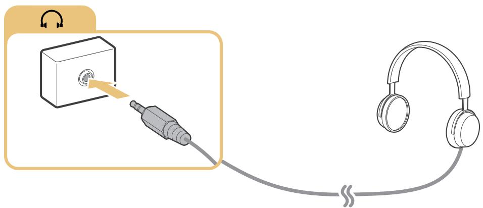 SAMSUNG UE55JU7500 - Branchement d'un casque - 1
