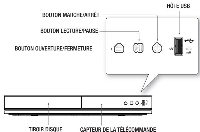 SAMSUNG BD J4500R - Panneau avant - 1