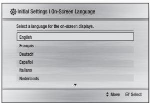 SAMSUNG BD-ES5000 - Impostazione iniziale - 1