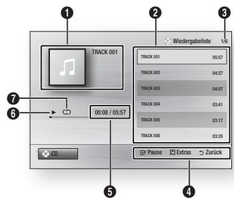 SAMSUNG BD-ES5000 - Bildschirmelemente für Audio-CD (CD-DA)/MP3 - 1
