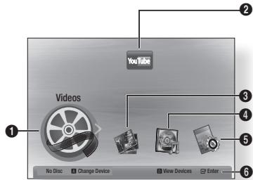 SAMSUNG BD-ES 5000 - Home Menu - 1