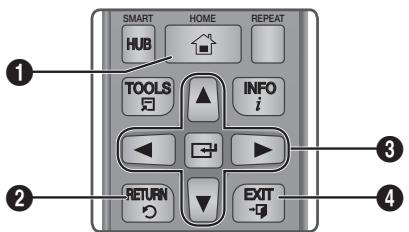 SAMSUNG BD-ES6000 - Tasti del telecomando utilizzati per il menu Impostazioni - 1