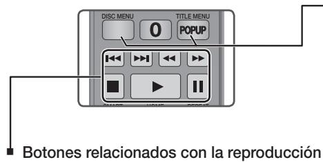 SAMSUNG BDES6000 - Botones del mando a distancia utilizados para reproduccion de video - 1