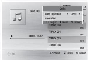 SAMSUNG BD-F5500 - Répétition d'un CD audio (CD-DA)/MP3 - 1
